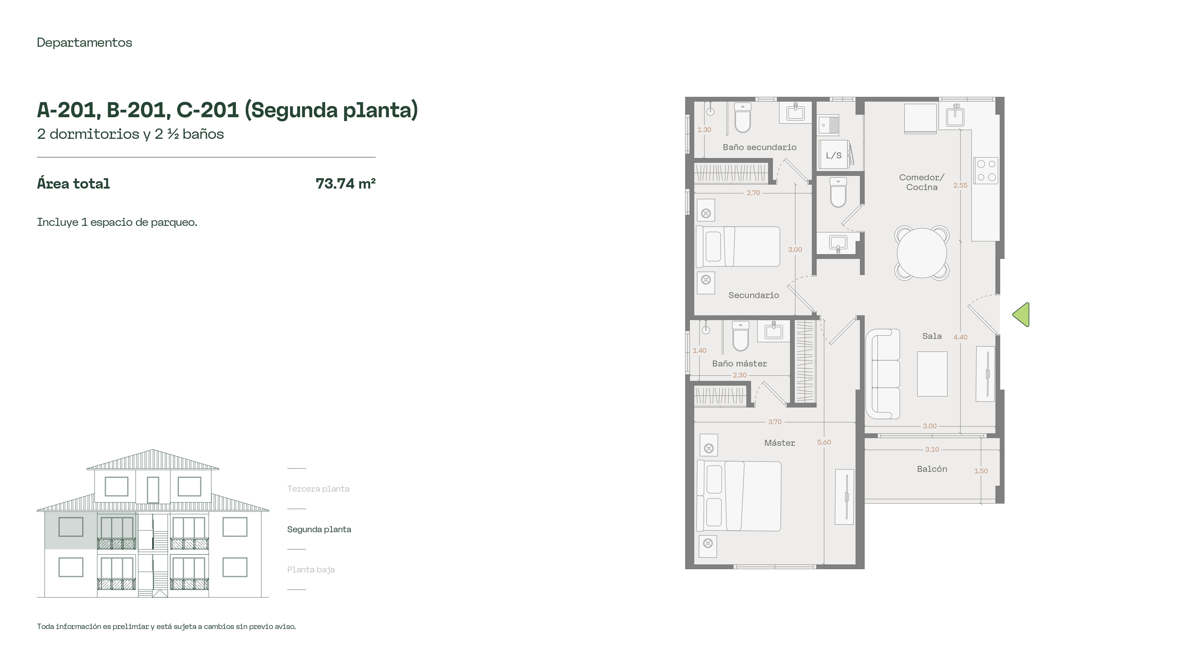 Plano Segunda Planta